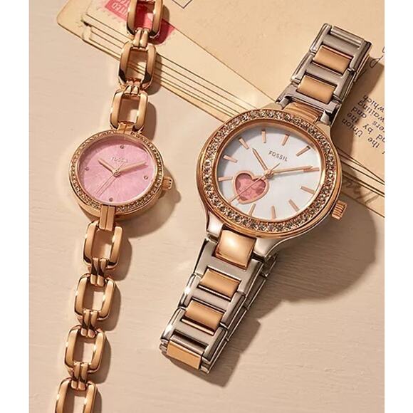 Fossil BQ3771 Kerrigan Mini Three-hand Rose Gold-Tone Stainless Steel Watch - Picture 5 of 5